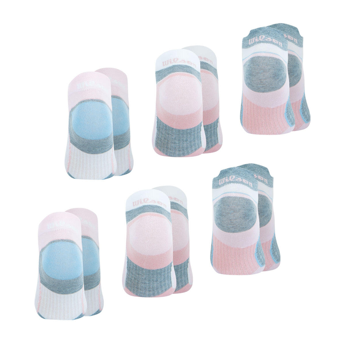 Lot de 6 paires de chaussettes basses femme Sport 3/4
