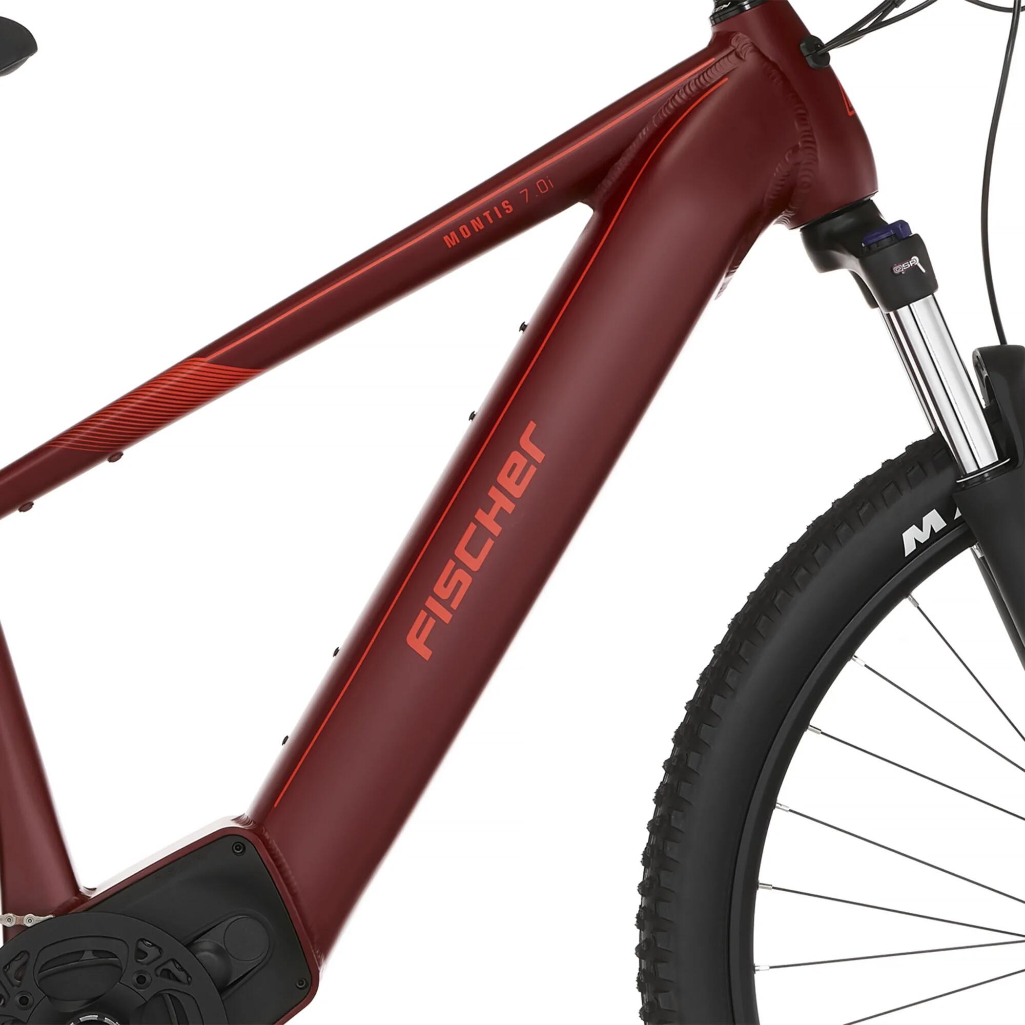 FISCHER E-Mountainbike Montis 7.0i - rot, RH 49 cm, 29 Zoll, 630 Wh 6/8