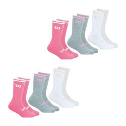 Lot de 6 paires de chaussettes mi-hautes fille Essentiel