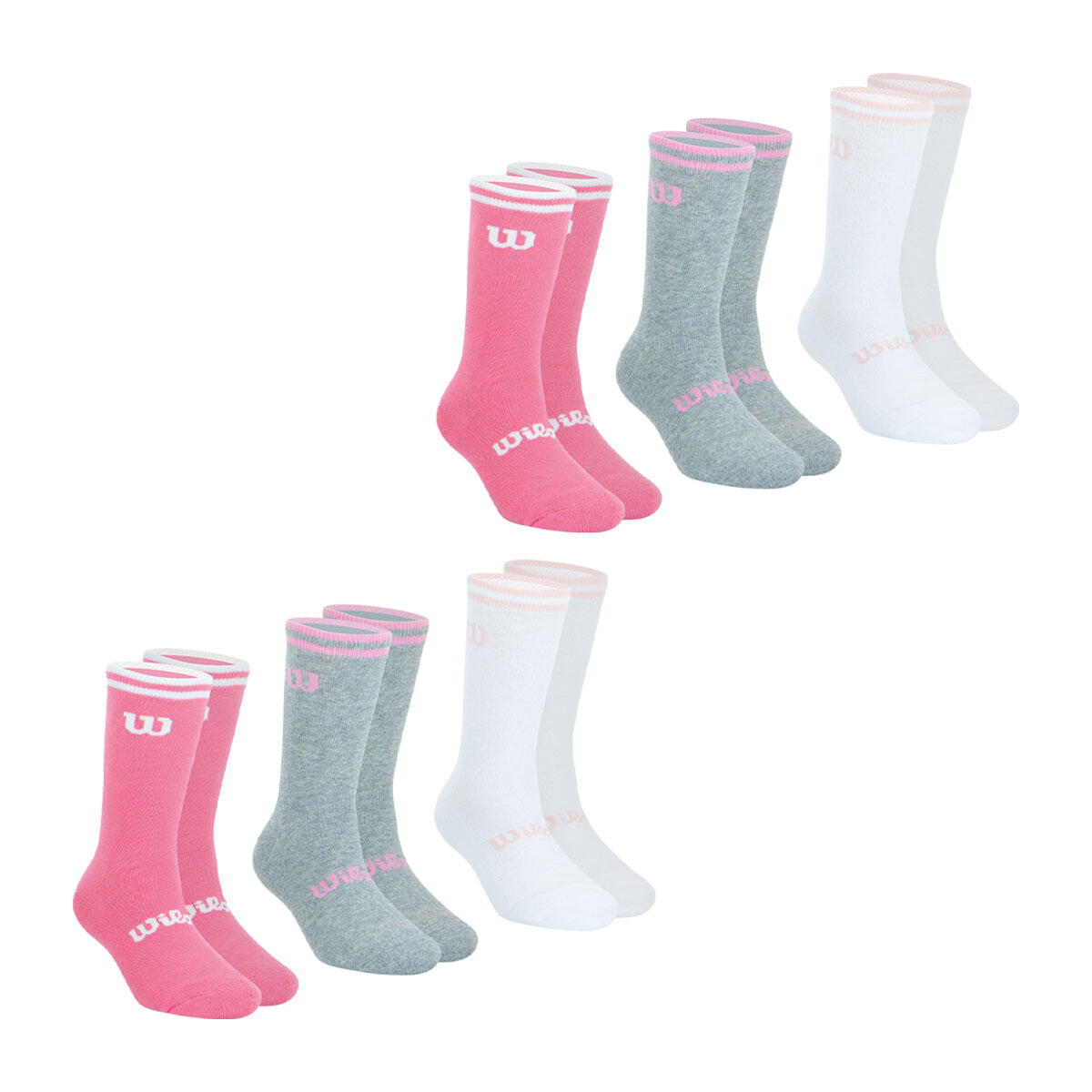 Lot de 6 paires de chaussettes mi-hautes fille Essentiel 2/4