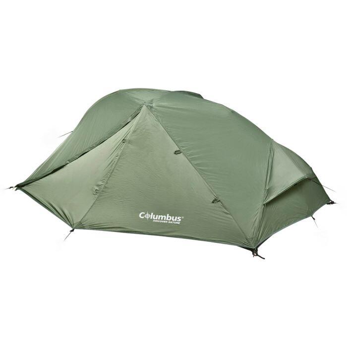 Tente de Camping Ultra Légère Columbus Granit 2 Verte 5/7