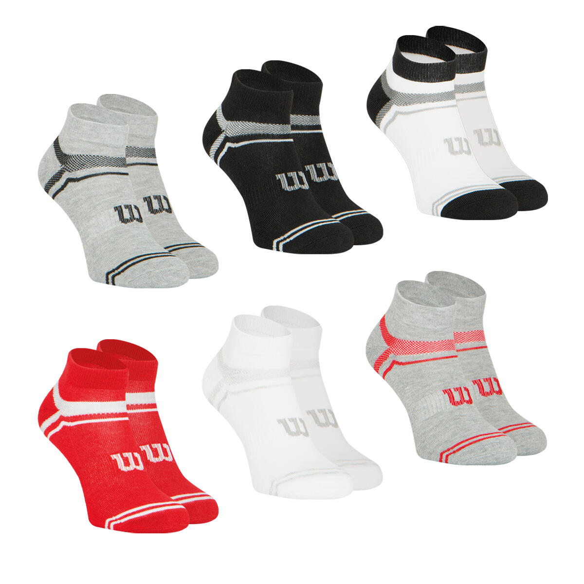 Lot de 6 paires de chaussettes basses homme Sport 2/4