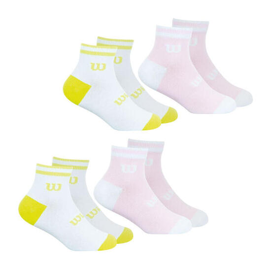 Lot de 4 paires de chaussettes basses fille Essentiel