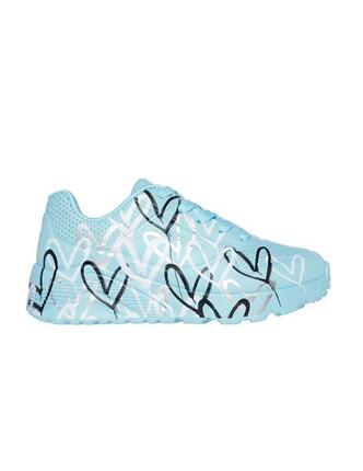 Zapatillas para Niño Skechers Uno lite metallic love Azul