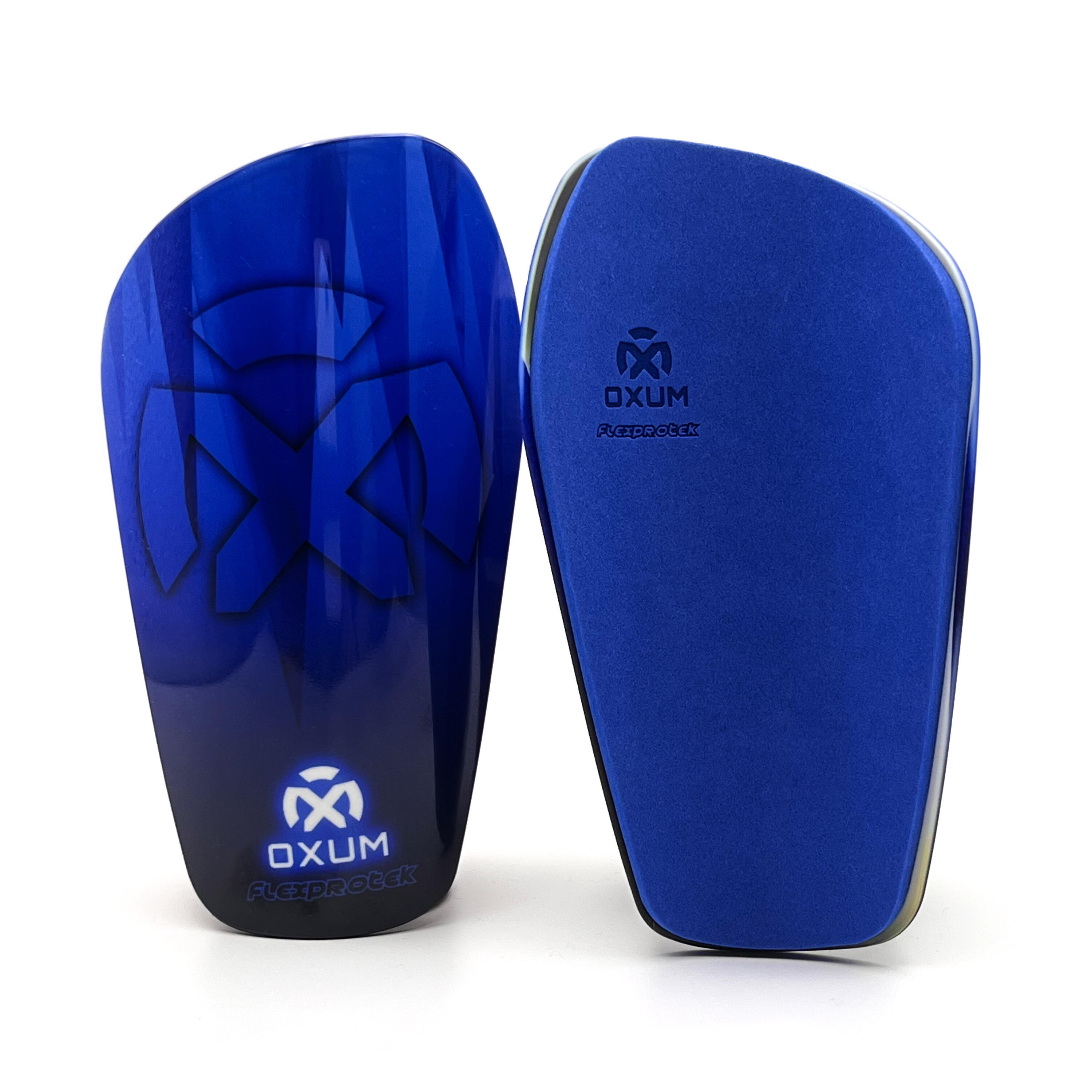 One Kosmos voetbalscheenbeschermers blauw maat L 2/5