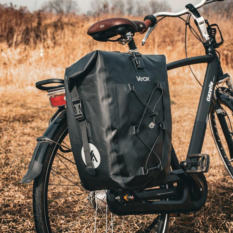 Torba rowerowa na bagażnik VAYOX VA0353 boczna wodoodporna 27L
