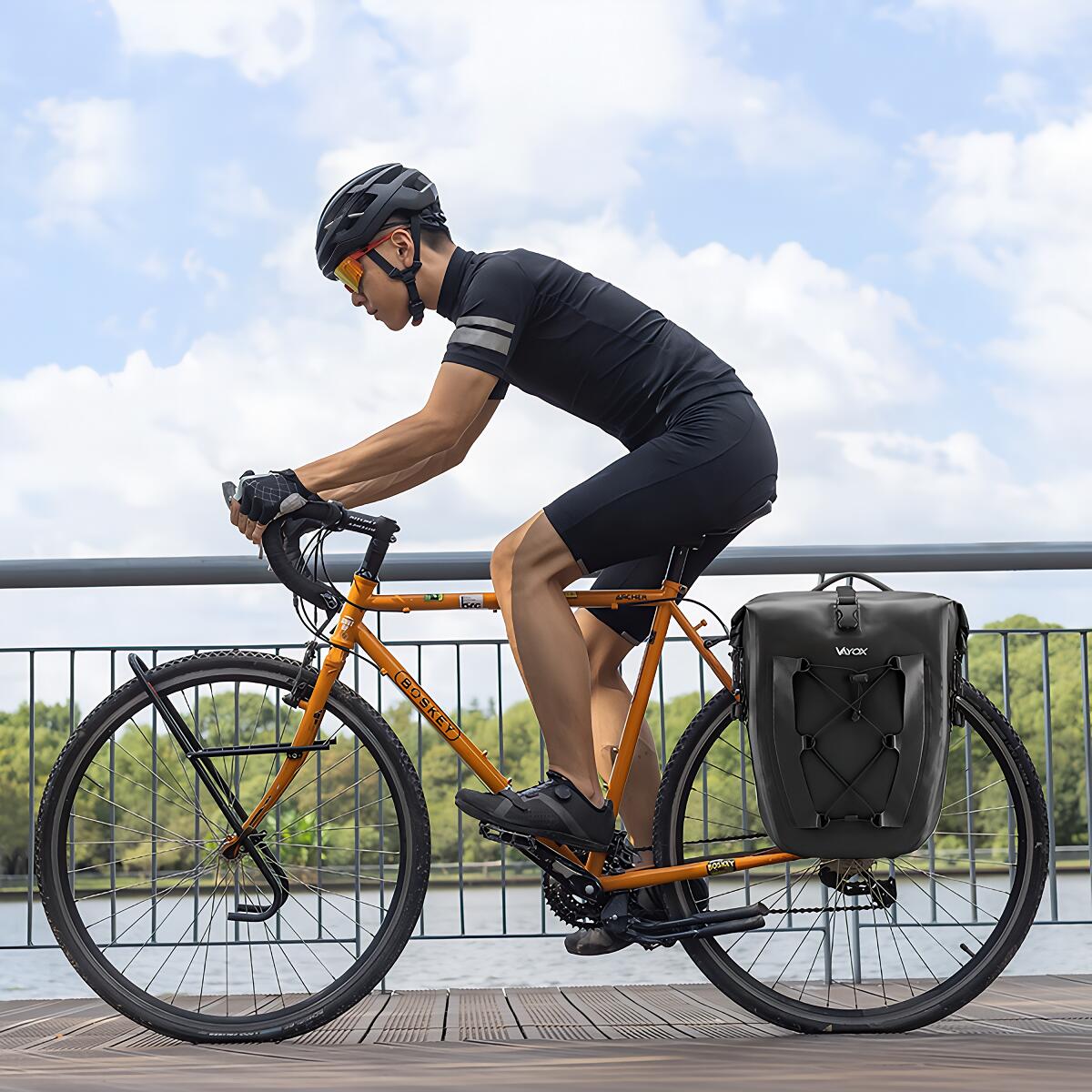 Fietstas voor fietsendrager VAYOX VA0353 zij, waterdicht 27L 7/7