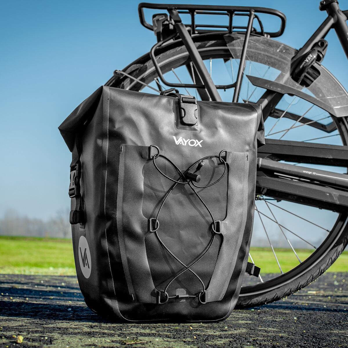 Fietstas voor fietsendrager VAYOX VA0353 zij, waterdicht 27L 4/7