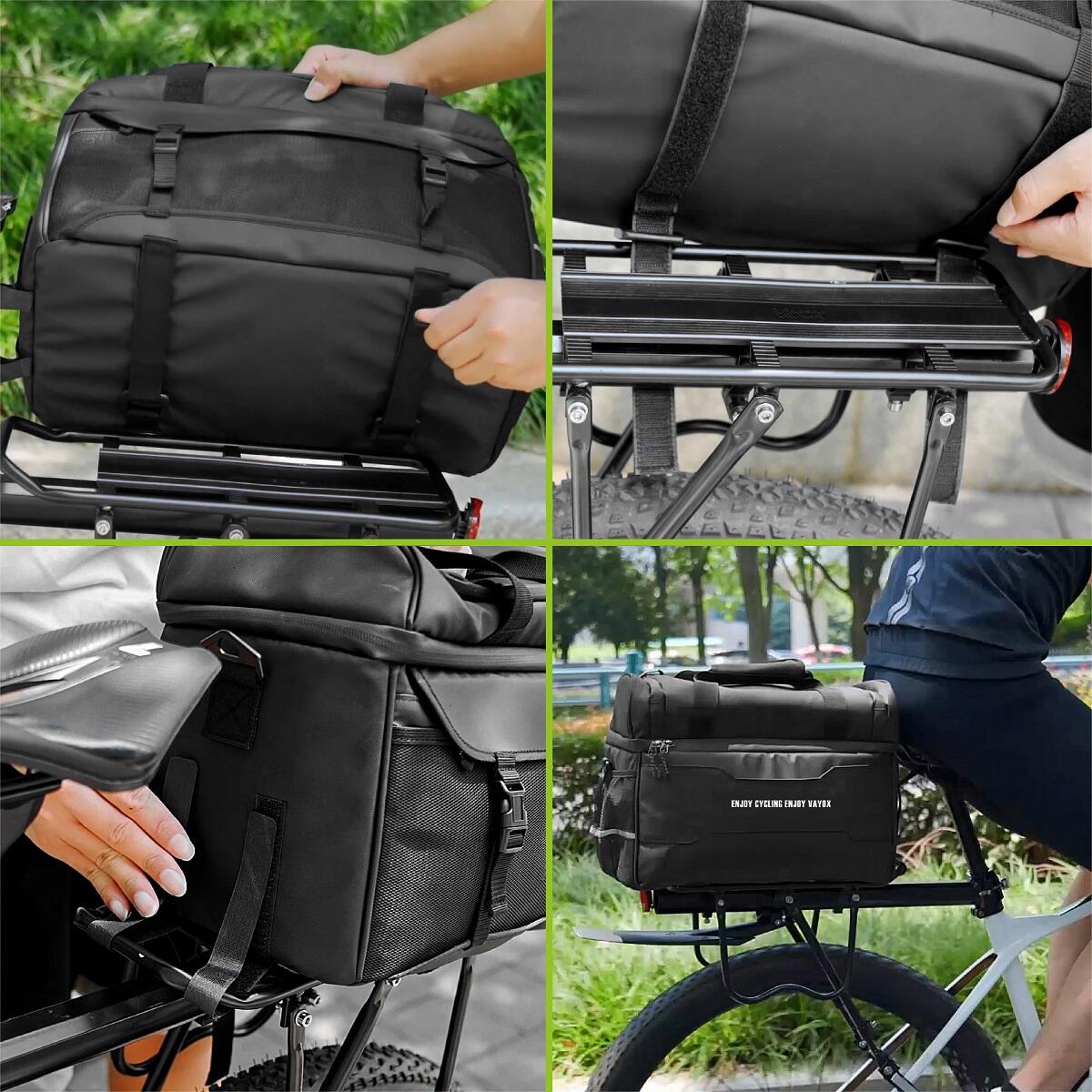 Borsa per bicicletta da portapacchi VAYOX VA0350 impermeabile termica 11L 6/8