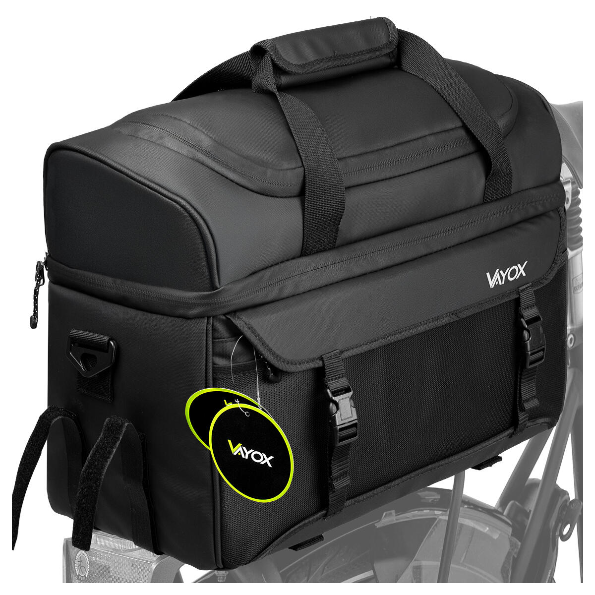 VAYOX Cyklistická brašna na nosič VA0350 voděodolná termická 11L