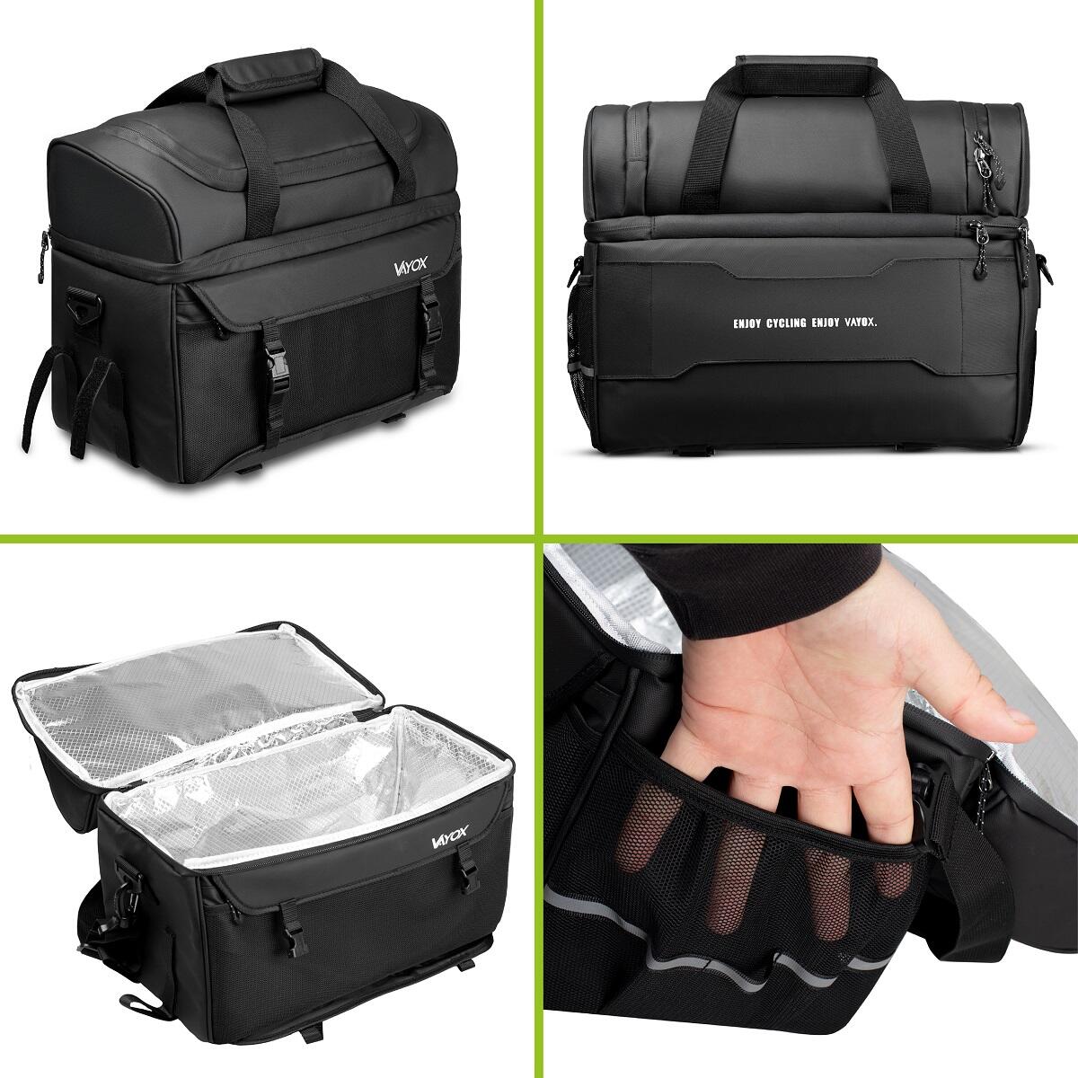 Borsa per bicicletta da portapacchi VAYOX VA0350 impermeabile termica 11L 3/8