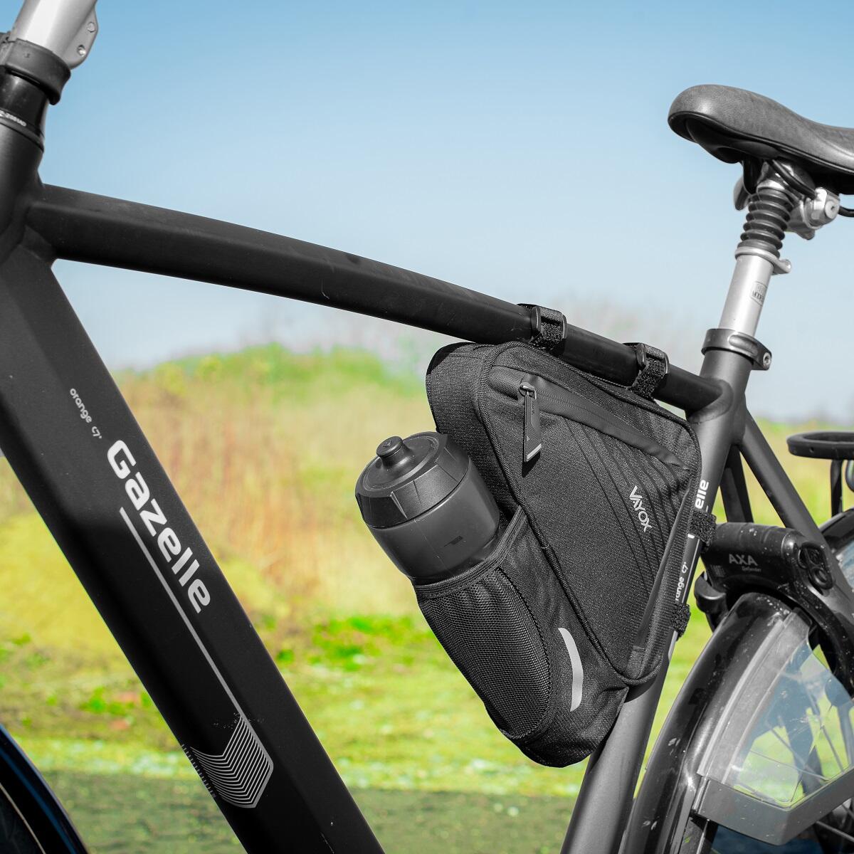 Torba rowerowa pod ramę VAYOX VA0348 uchwyt na bidon wodoodporna 1,5L 2/7