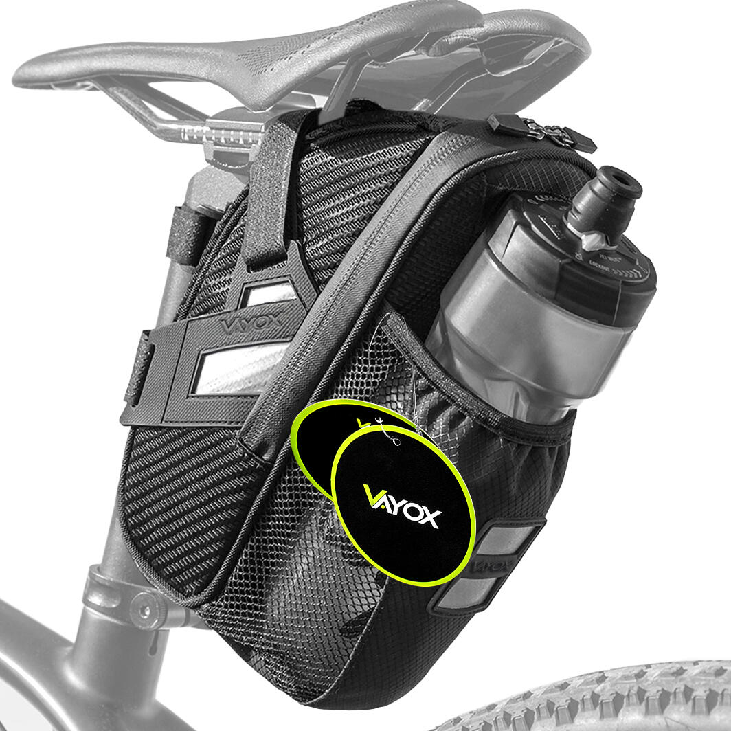 VAYOX Cyklistická podsedlová brašna VA0349 s držákem na láhev voděodolná 1,5L