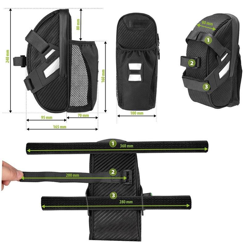 Bolsa para bicicleta sob o selim VAYOX VA0349 suporte para garrafa 1,5L