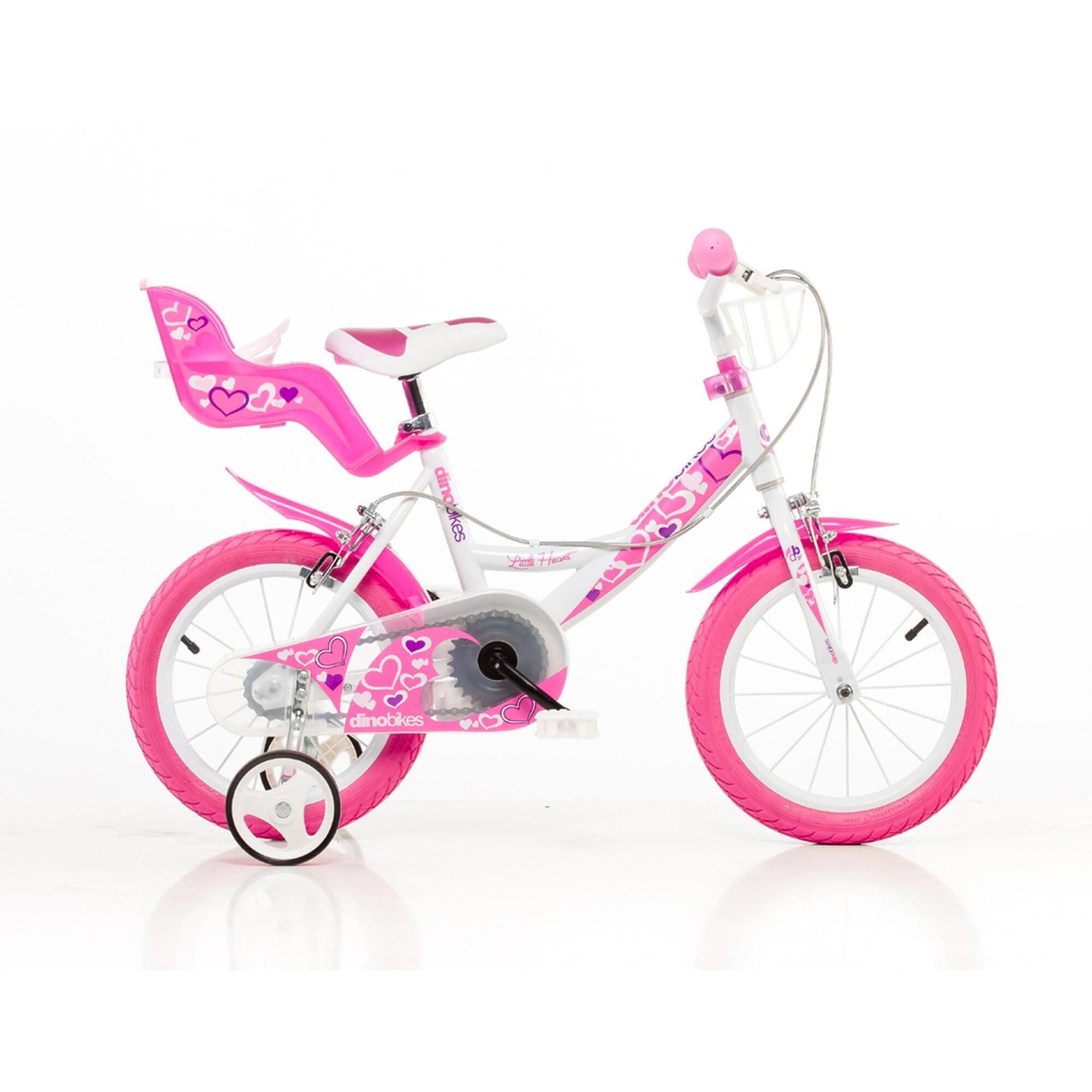Bicicleta de Menina 16 polegadas Hearts 5-7 anos