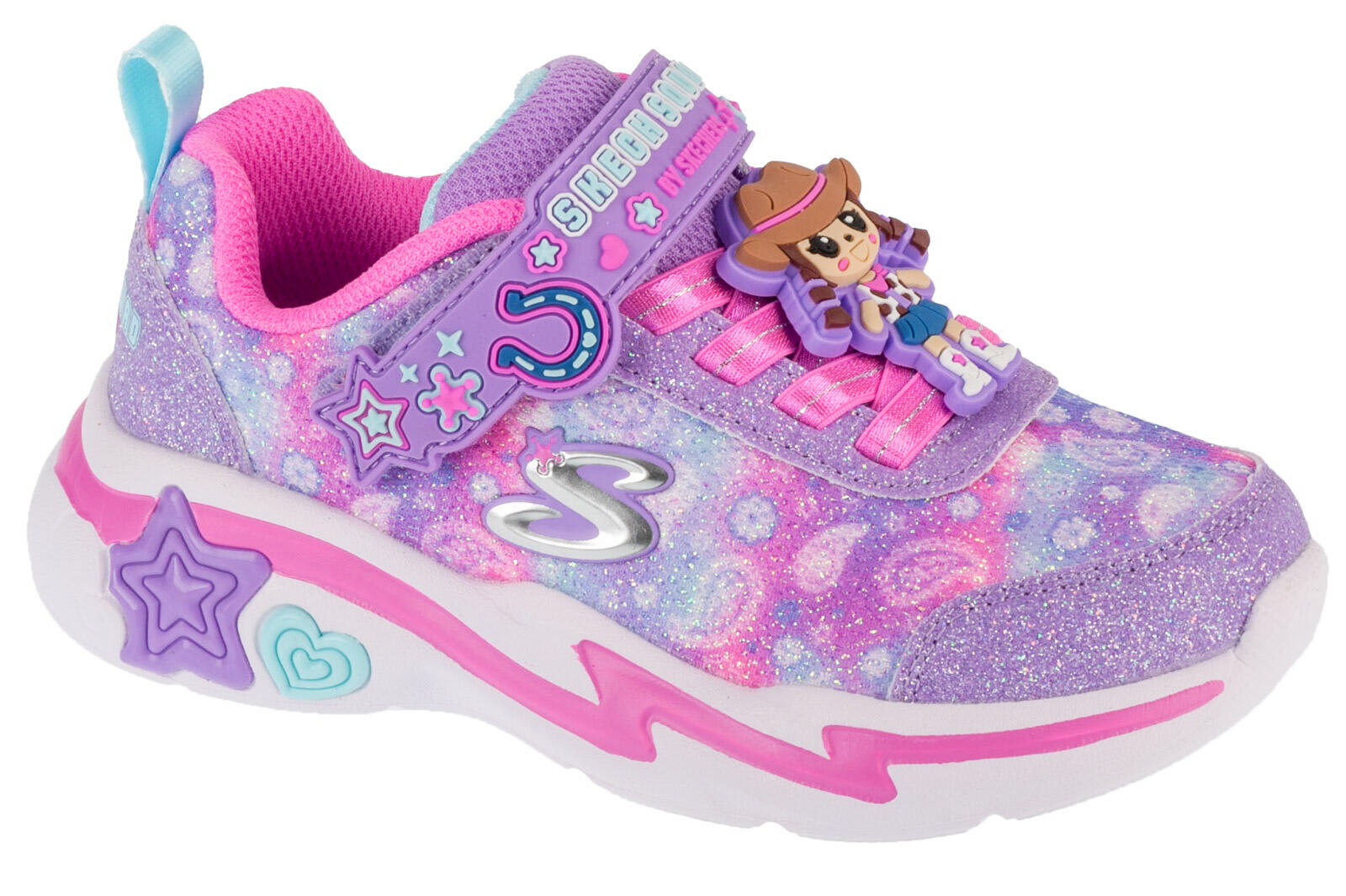 Buty sportowe Sneakersy dziewczęce,  Snuggle Sneaks - Skech Squad