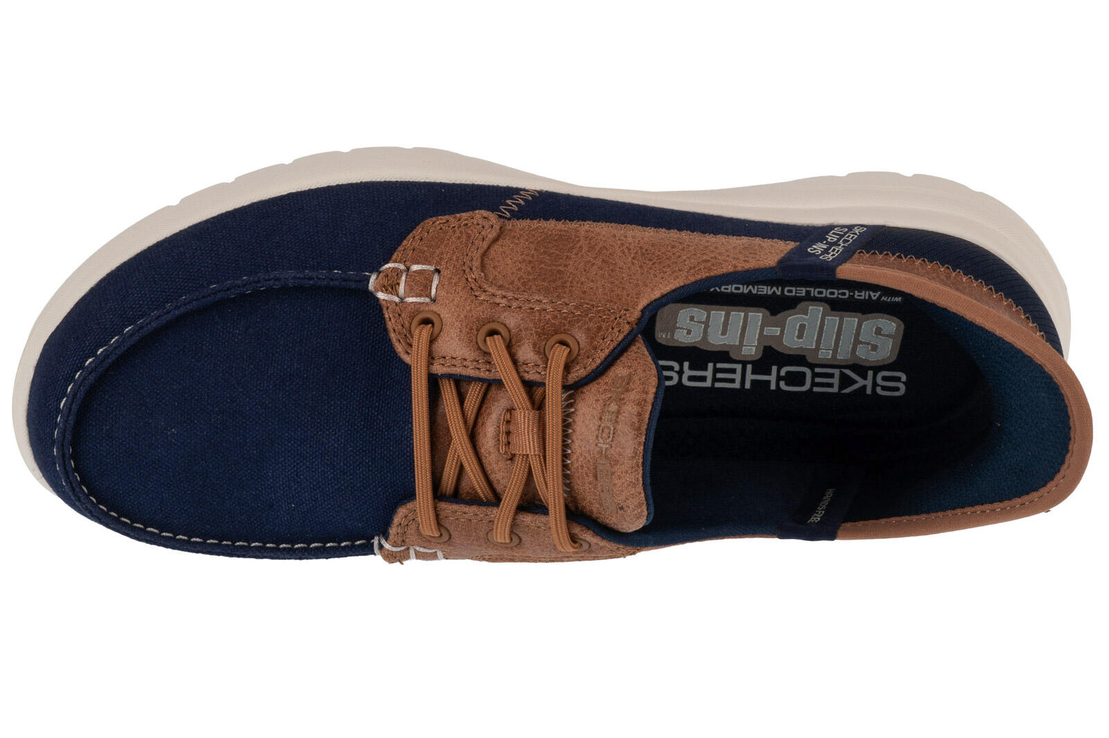 Chaussures Femmes Skechers Slipins Onthego Flex Palmilla bleu 3/4
