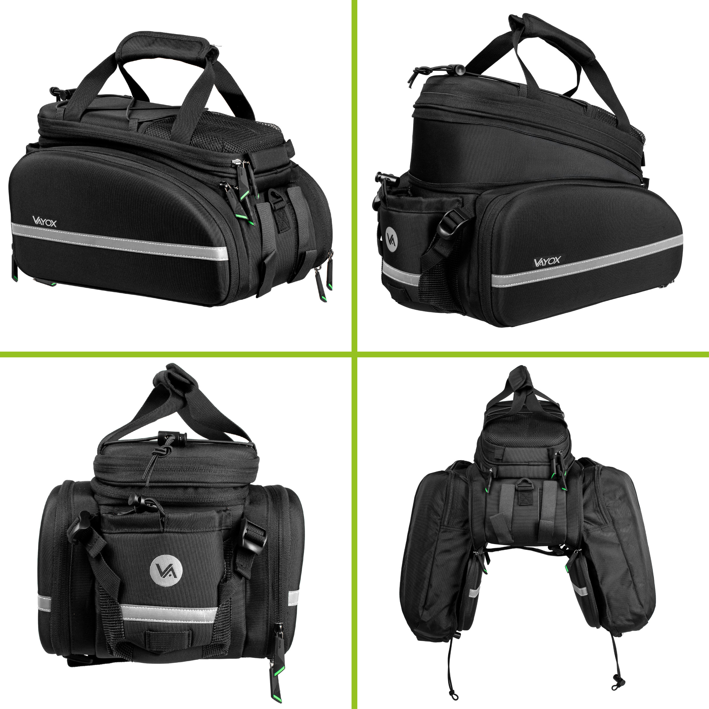 Bolsa para bicicleta para bagageiro VAYOX VA0346 à prova d'água dobrável 35L 3/7