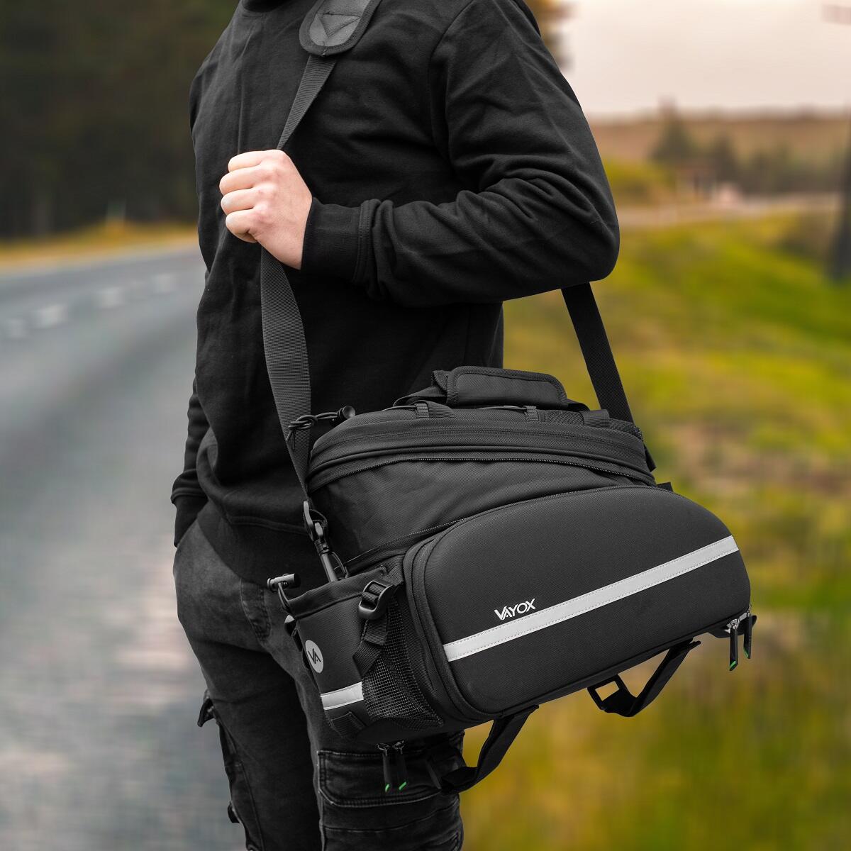 Bolsa para bicicleta para bagageiro VAYOX VA0346 à prova d'água dobrável 35L 4/7