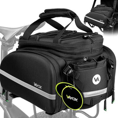 Torba rowerowa na bagażnik VAYOX VA0346 wodoodporna rozkładana 35L
