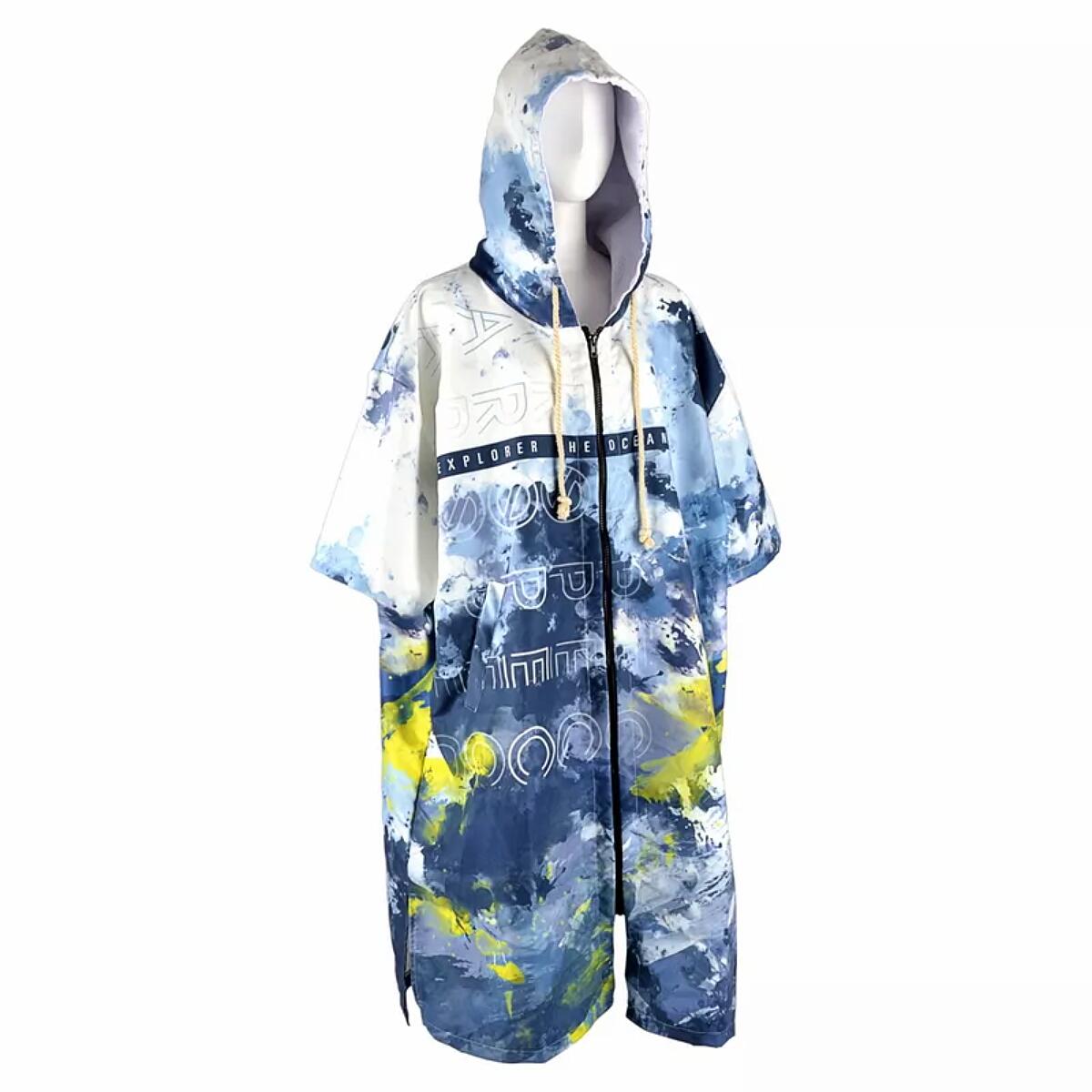 Ponczo ręcznikowe OCEAN na zip 2/5