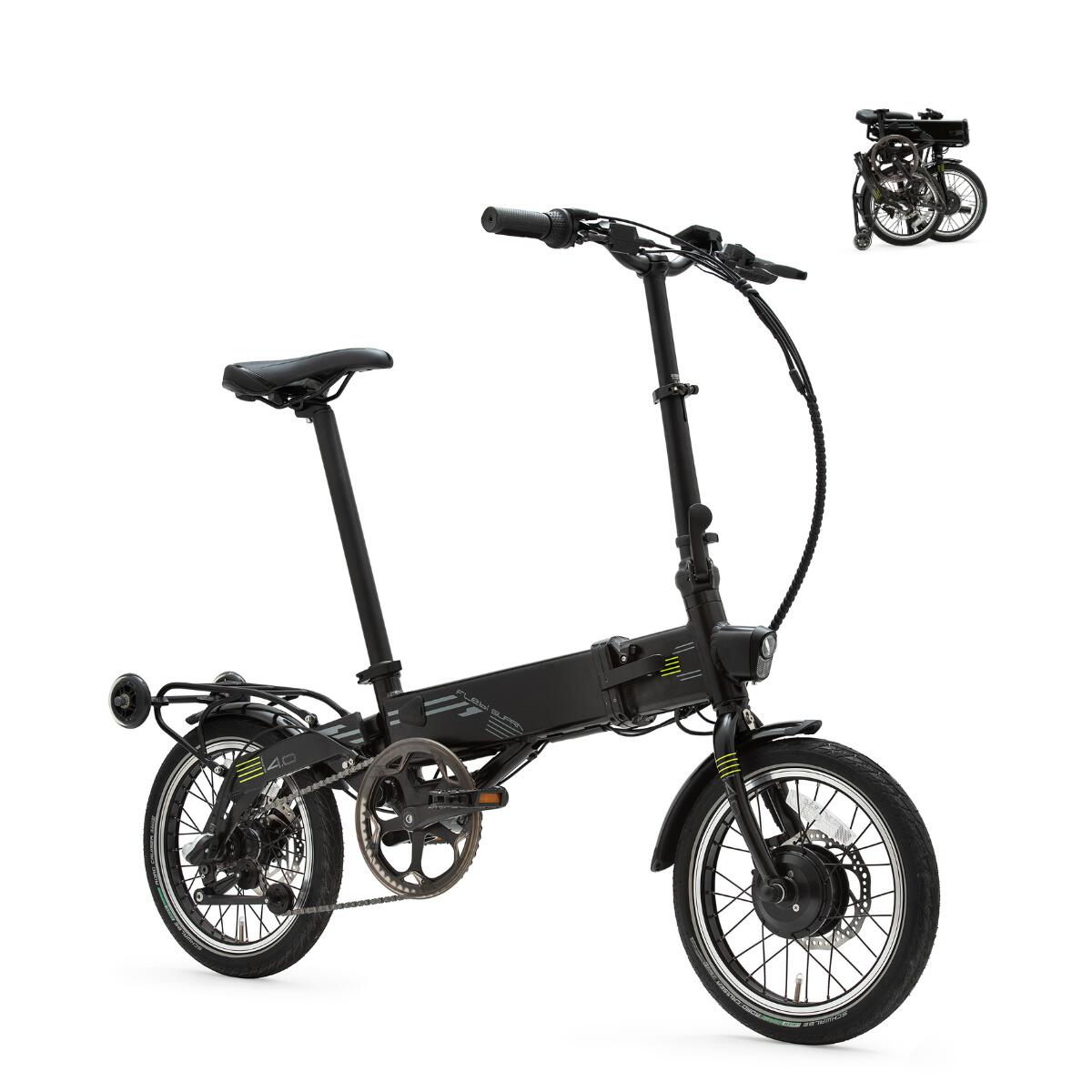 Flebi - Vélo Électrique Pliant Supra 4.0 Black Lime | Roues 16" | Autonomie 70 Km - Vélo Pliant - Noir - Adulte Volume - Decathlon