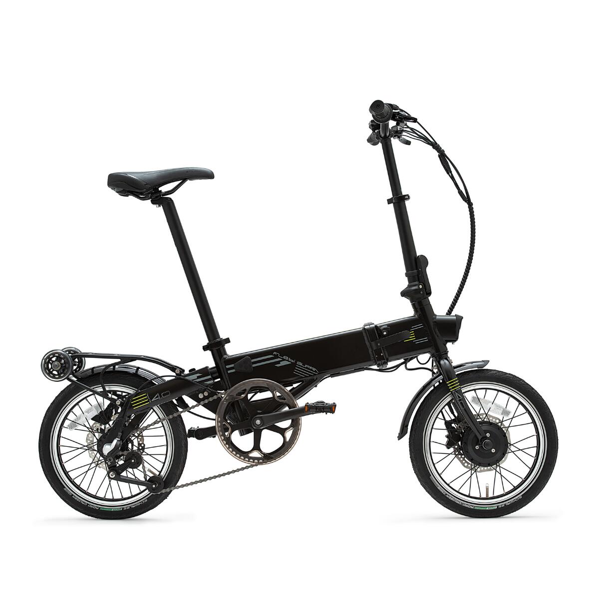 Bicicleta eléctrica plegable Supra 4.0 Black lime | Ruedas 16” | Autonomía 70 km 2/9