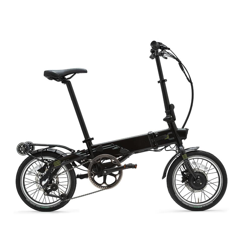 Elektryczny rower składany Supra 4.0 Black lime | Koła 16” | Zasięg 70 km