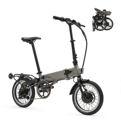 Opvouwbare elektrische fiets supra 4.0+ titanium grey | 16” | actieradius 90 km