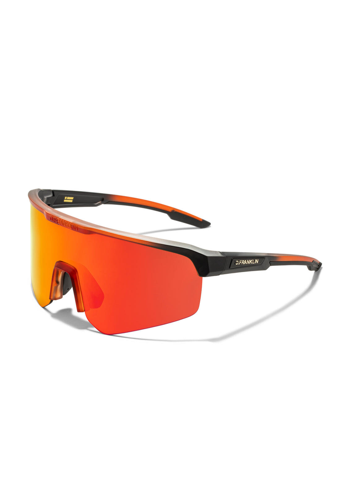 D.FRANKLIN Gafas De Sol Deportivas Ciclismo Running D. Franklin Hurricane Fifty Grad Rojo
