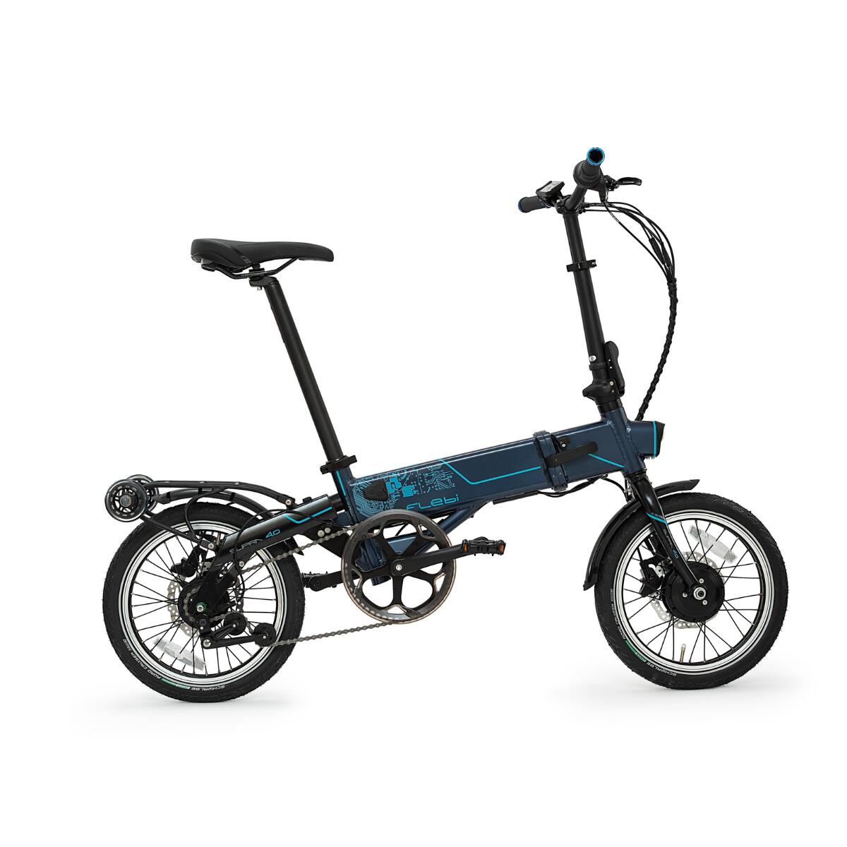 Vélo électrique pliant Supra 4.0+ Tech navy| Roues 16" | Autonomie 90 km 2/9