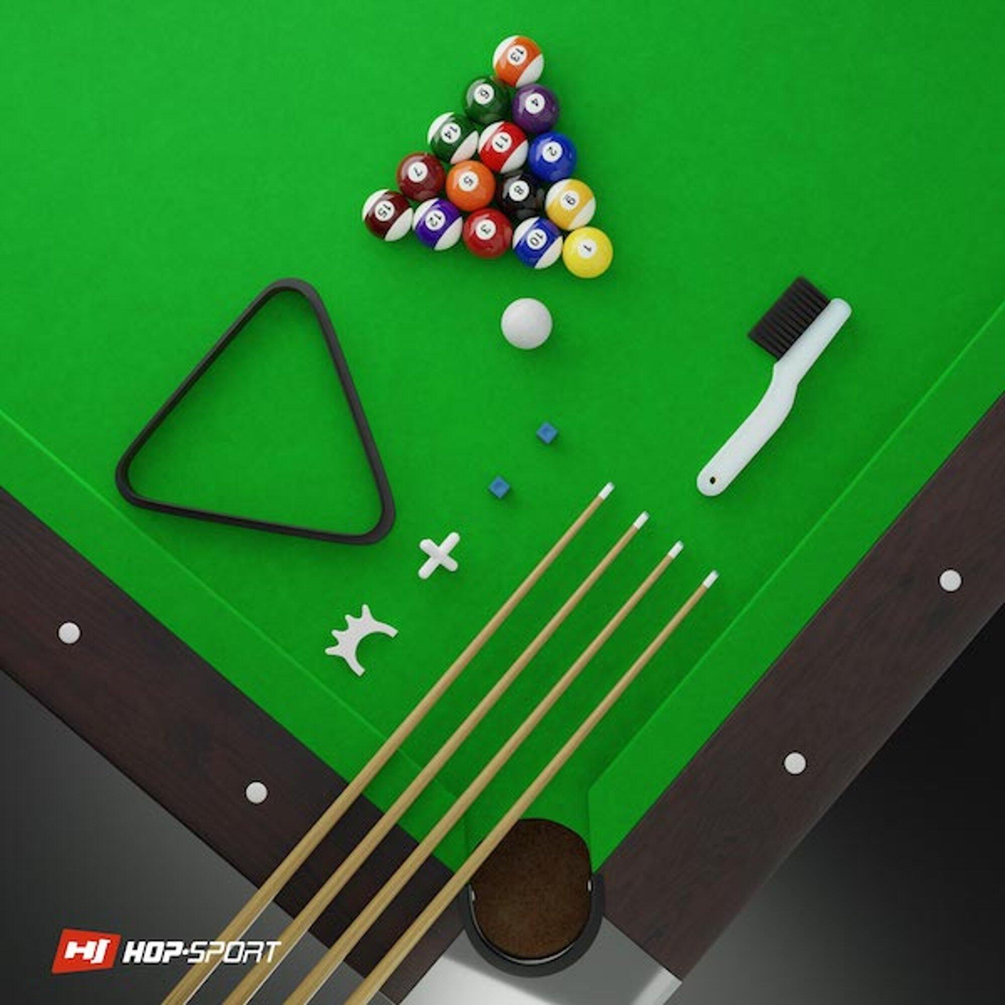 Stół bilardowy spływowy Vip Extra 8FT z nakładką ping-pong blat 4/7