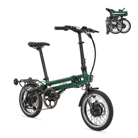 Bicicletta elettrica pieghevole Supra 4.0 Black lime | 16” | Autonomia 70 km