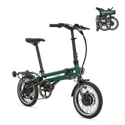 Vélo électrique pliant Supra 4.0 Black lime | Roues 16" | Autonomie 70 km