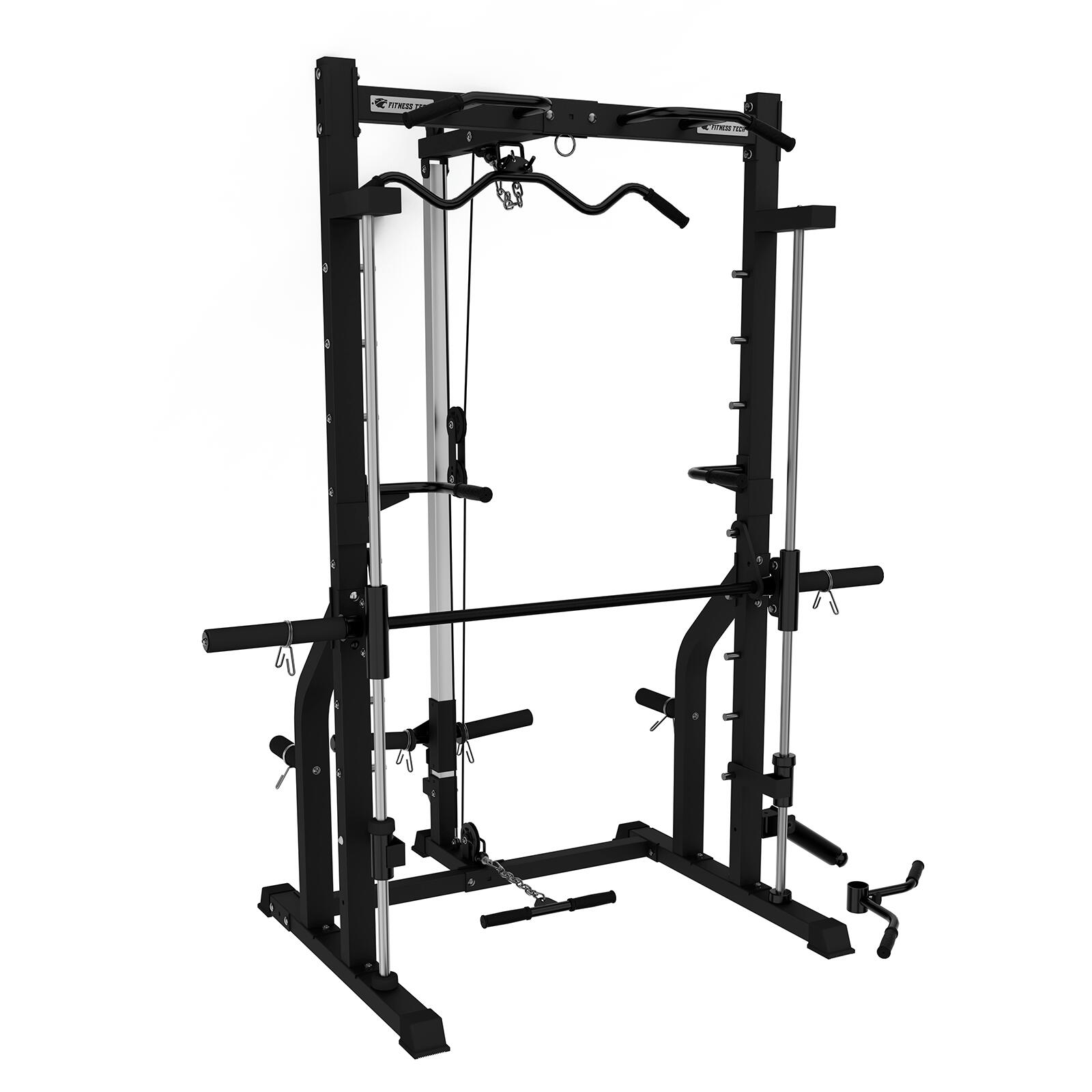 Fitness Tech - Multipower Smith Machine S13 Fitness Tech - Appareil Multifonction - Noir - No Size - Decathlon