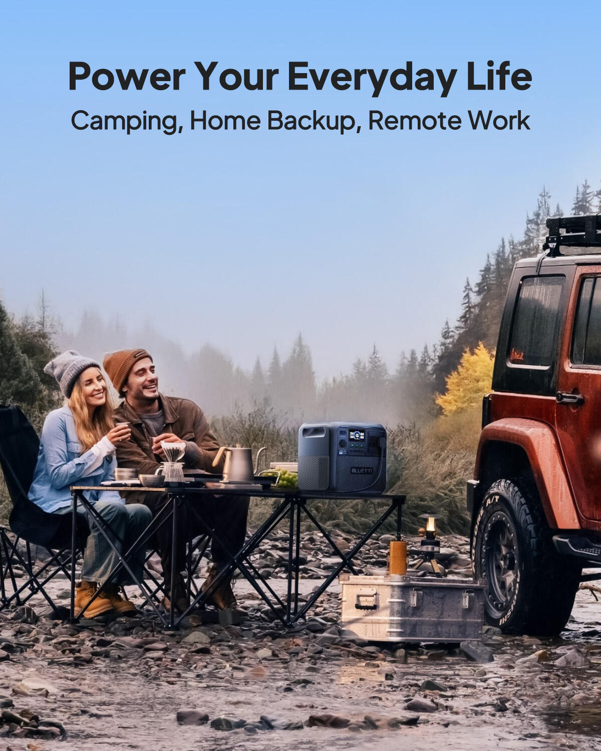 BLUETTI Power Station Elite 200 V2,2600W for Outdoor Camping and Road Trips 7/7