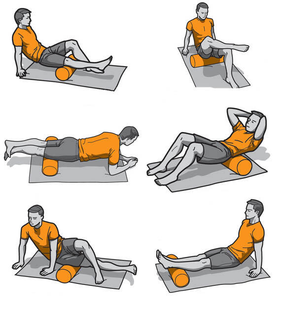 Zestaw do masażu Yakimasport EPP - roller/wałek + ball + duoball 3/7