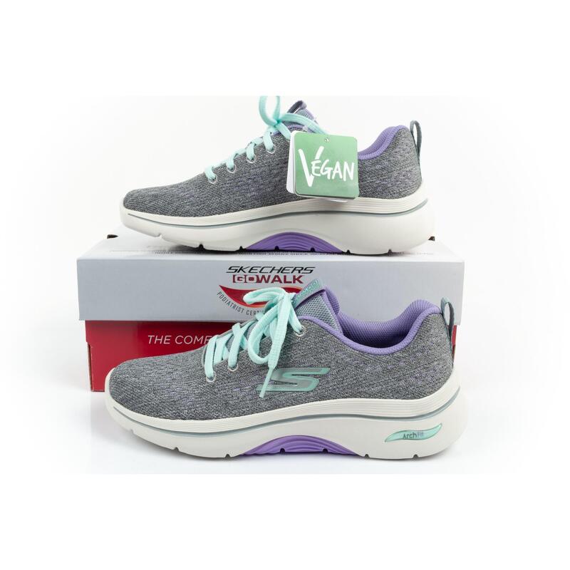 Pantofi sport Skechers Go Walk Arch Fit 2.0-Vivid Sunset, gri-lavanda 37.5