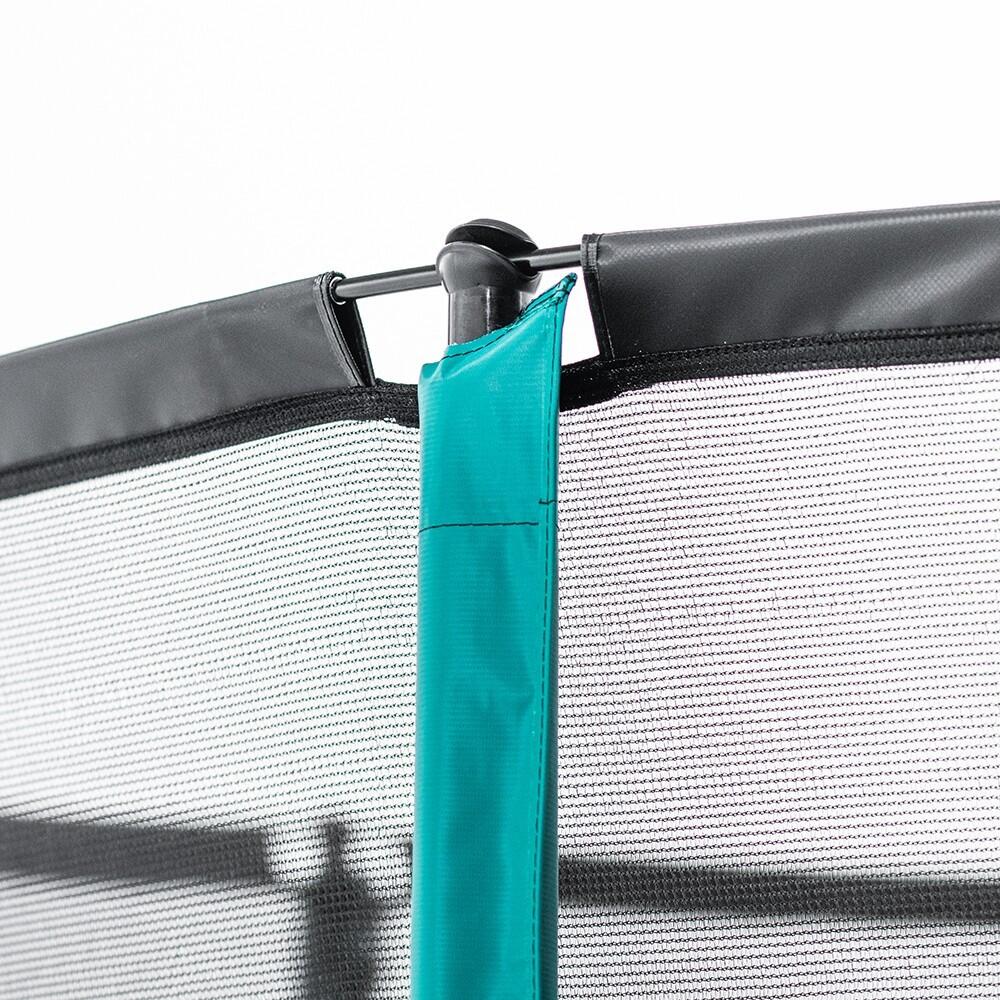 Trampoline Ovale Ovalie 360cm - Filet de Protection, Echelle + Kit d'ancrage 5/8
