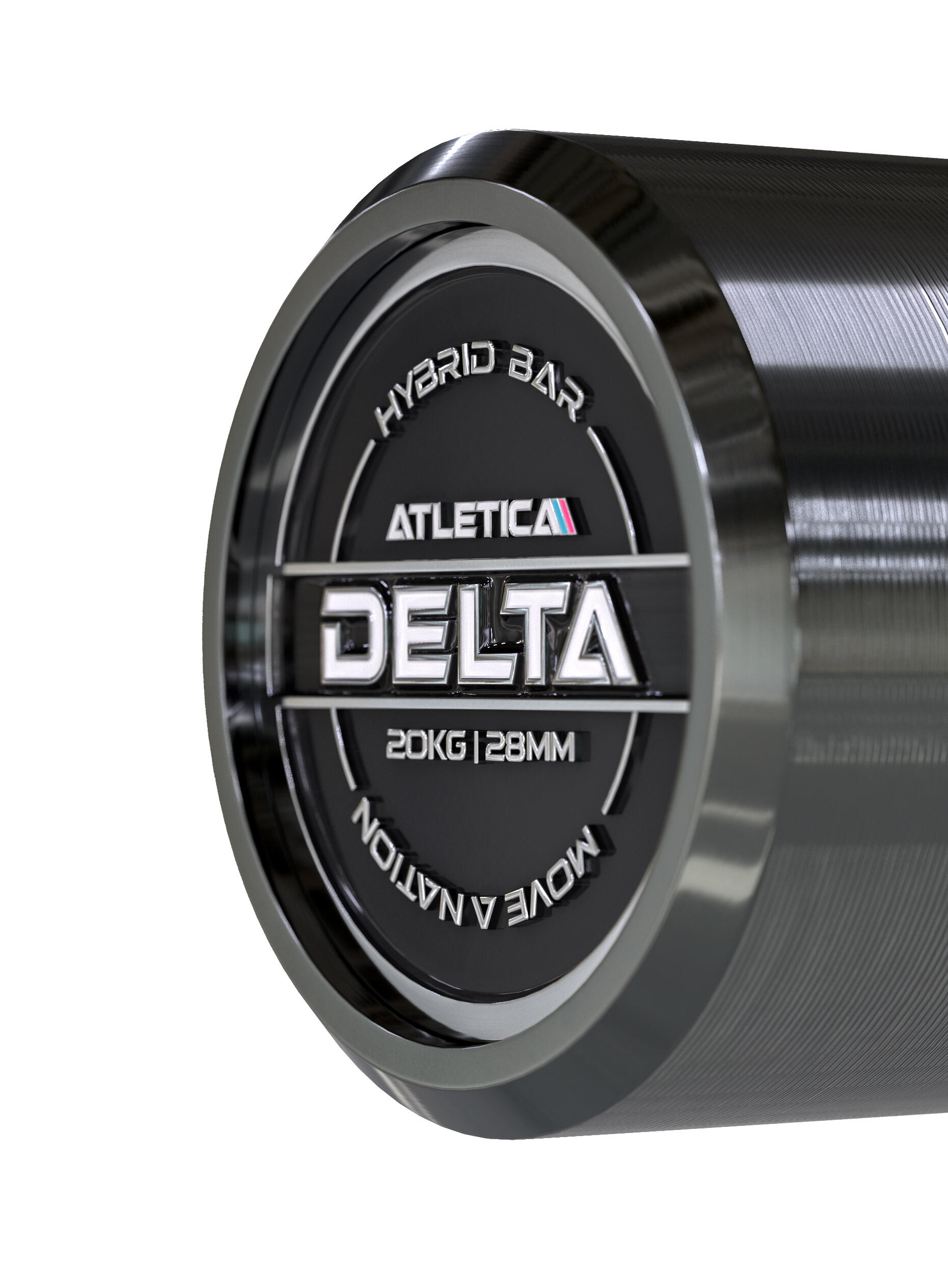Langhantel | Delta | Tripple Black | 20kg | IPF- & IWF-Markierungen 3/7