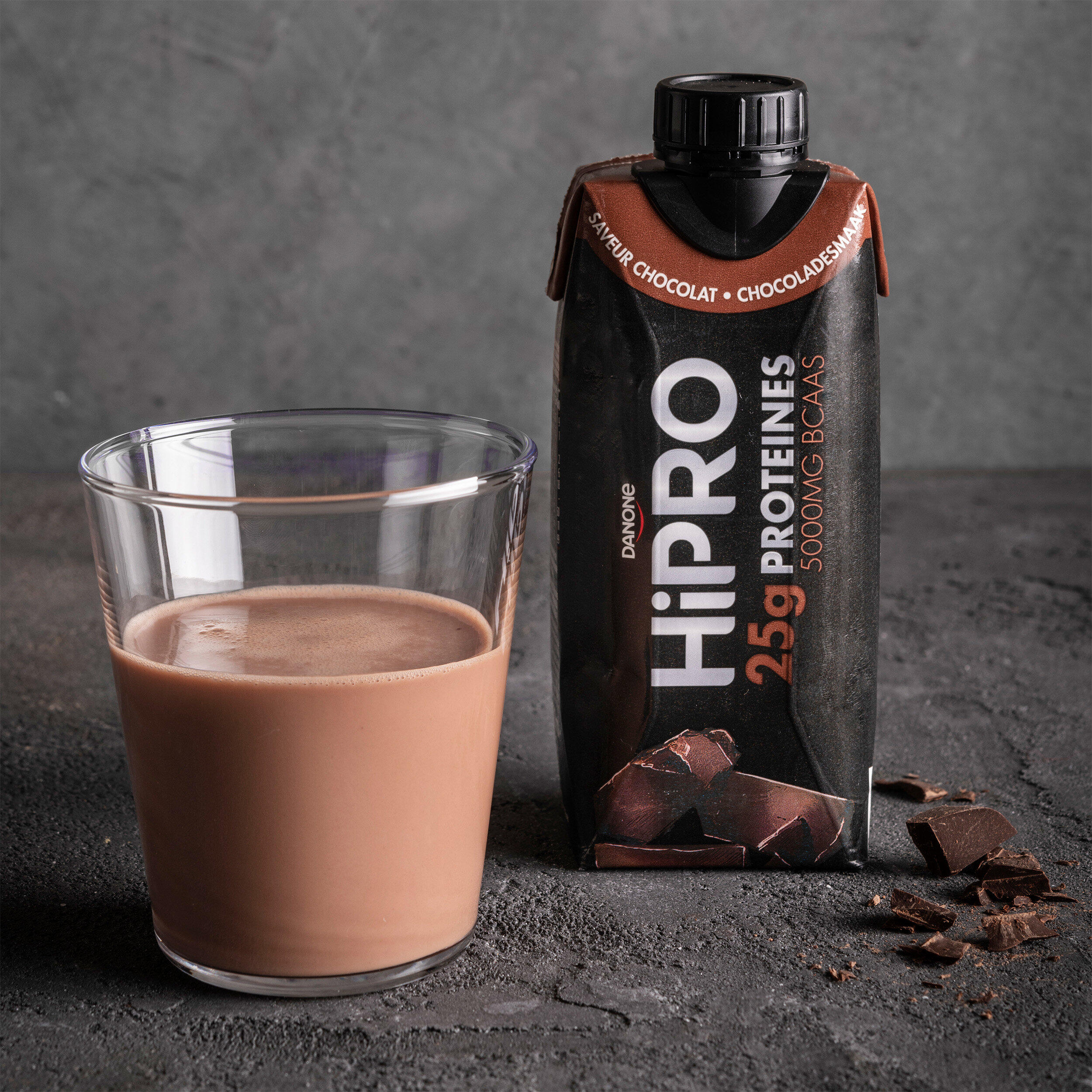 Danone HiPRO Eiwitshake – Chocolade – 25g Proteïne – 8 x 330ml – Lactosevrij 5/7