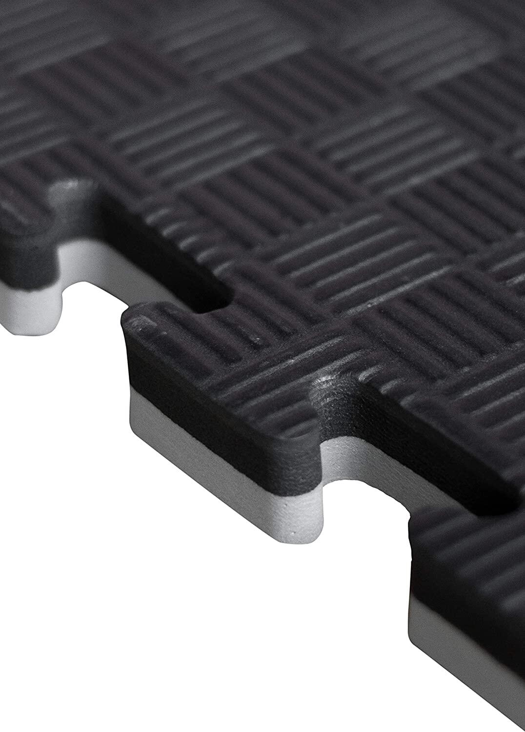 Set 5  Tatami Profissional Puzzle 100x100x4cm Preto/Cinza - Fitness Tech 5/7