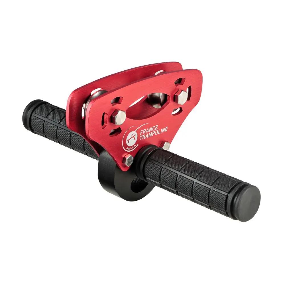 Tyrolienne XL Infinity 45m - Câble épais, poulie poignées antidérapantes, frein 3/8