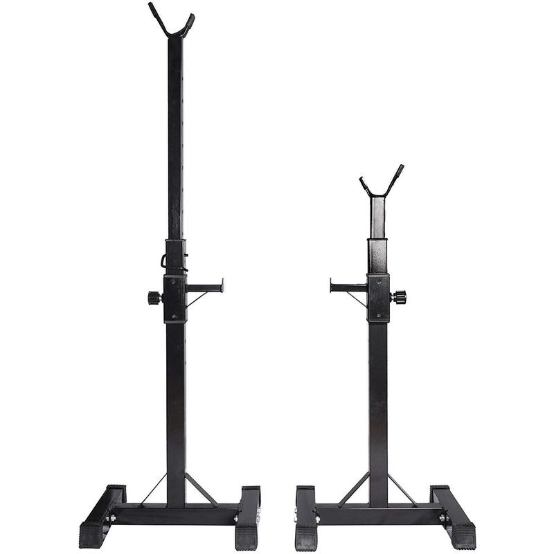 Squat Rack Développé/Squat Noir Fitness Tech