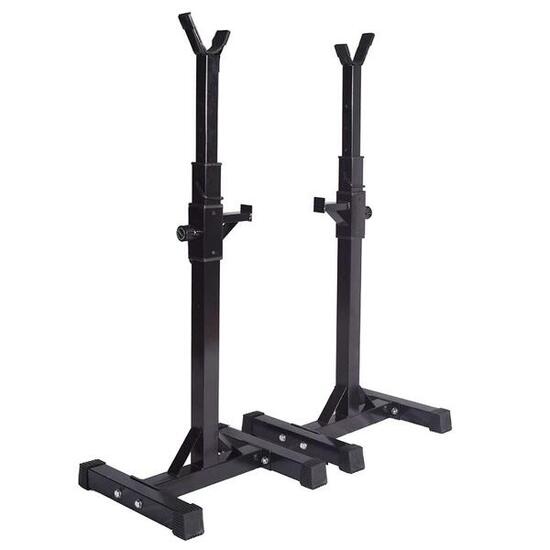 Squat rack – Bankdruk en squats – Zwart – Fitness Tech