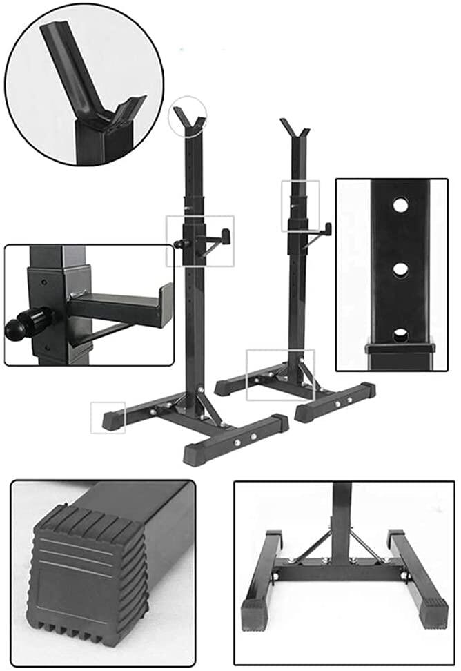 Squat Rack Développé/Squat Noir Fitness Tech 2/5