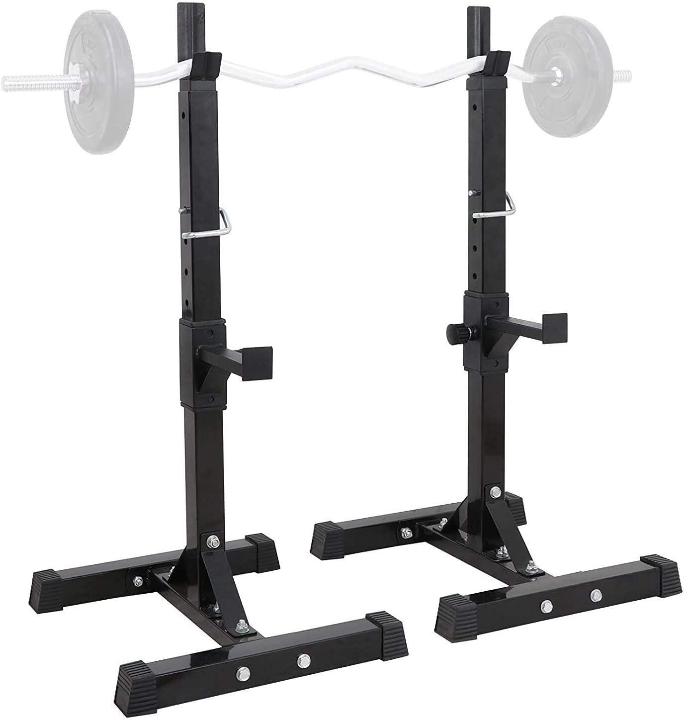 Squat Rack Développé/Squat Noir Fitness Tech 3/5