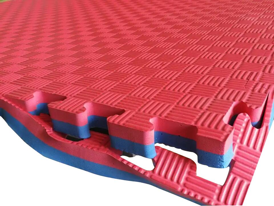 Set 5 Tatami Profissional Puzzle 100x100x4cm Azul/Vermelho - Fitness Tech 7/7