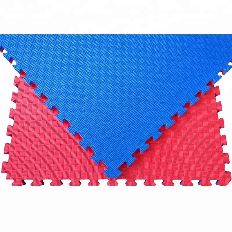 Set 5 Tatami Profissional Puzzle 100x100x4cm Azul/Vermelho - Fitness Tech 5/7