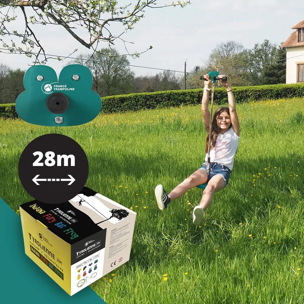 Tyrolienne Frog 28m - Kit complet - Jusqu'à 110kg 2/8